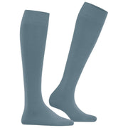 Falke Cotton Touch Knee High Socks - Monument Blue