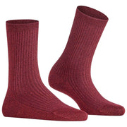 Falke Shiny Rib Socks - Mahogany Brown