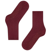 Falke Shiny Rib Socks - Mahogany Brown