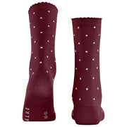 Falke Spike Dot Socks - Wine Red