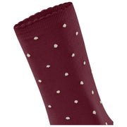 Falke Spike Dot Socks - Wine Red