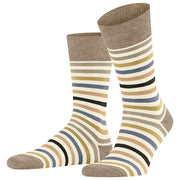 Falke Tinted Stripe Socks - Off White