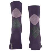 Burlington Marylebone Socks - Purple/Grey