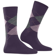 Burlington Marylebone Socks - Purple/Grey