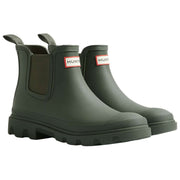 Hunter Downpour Chelsea Boots - Dark Olive Green