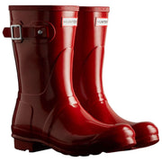 Hunter Original Short Gloss Wellington Boots - Military Red