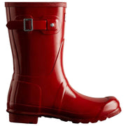 Hunter Original Short Gloss Wellington Boots - Military Red