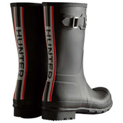 Hunter Original Short Tri Colour Logo Wellington Boots - Black