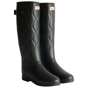 Hunter Original Tall Refined Onion Quilt Wellington Boots - Black