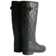 Hunter Original Tall Refined Onion Quilt Wellington Boots - Black