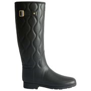 Hunter Original Tall Refined Onion Quilt Wellington Boots - Black