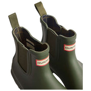 Hunter Original Tartan Lined Chelsea Boots - Dark Olive Green