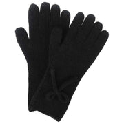 Isotoner Bow Detail Wool Blend Knitted Gloves - Black