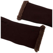 Isotoner Thermal Fur Trim Smartouch Gloves - Brown