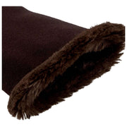Isotoner Thermal Fur Trim Smartouch Gloves - Brown