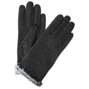 Isotoner Thermal Fur Trim Smartouch Gloves - Grey