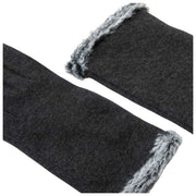 Isotoner Thermal Fur Trim Smartouch Gloves - Grey