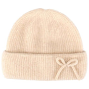 Isotoner Wool Blend Knitted Beanie - Beige