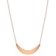 KJ Beckett Crescent Bar Necklace - Rose Gold