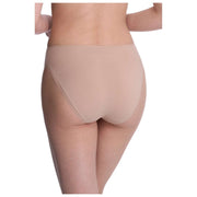 Natori Bliss Bare Cotton High Cut Brief - Caf  Tan