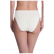 Natori Bliss Bare Cotton High Cut Brief - Ivory
