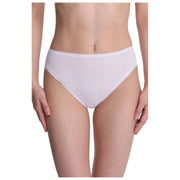 Natori Bliss Bare Cotton High Cut Brief - White