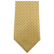 Knightsbridge Neckwear Dotted Tie - Yellow/Navy