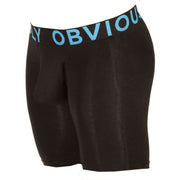 Obviously Everyman AnatoMAX Boxer Breif 6inch Leg - Black
