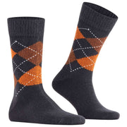 Burlington Preston Socks - Black/Orange