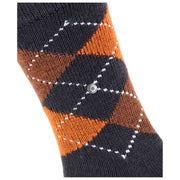 Burlington Preston Socks - Black/Orange