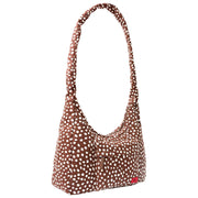 Roka Belsize Medium Cotton Canvas Crossbody Bag - Brown Dot