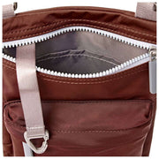 Roka Chelsea B Medium Recycled Nylon Crossbody Bag - Rocky Road Brown