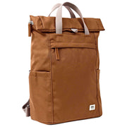 Roka Finchley Medium Recycled Canvas Backpack - Cinnamon Brown