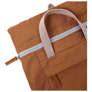 Roka Finchley Medium Recycled Canvas Backpack - Cinnamon Brown