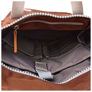 Roka Finchley Small Recycled Canvas Backpack - Chocolate Brown