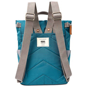 Roka Finchley Small Recycled Canvas Backpack - Deep Teal Blue