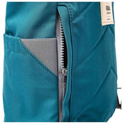 Roka Finchley Small Recycled Canvas Backpack - Deep Teal Blue