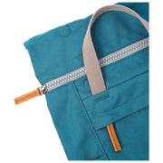 Roka Finchley Small Recycled Canvas Backpack - Deep Teal Blue