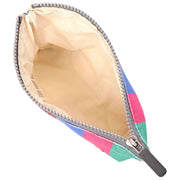 Roka Maida Vale Small Cotton Canvas Pouch - Wide Multi Stripe