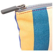 Roka Maida Vale Small Cotton Canvas Pouch - Wide Multi Stripe