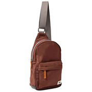 Roka Willesden Large Recycled Nylon Crossbody Bag - Rocky Road Brown