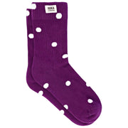 Roka Wimbledon Crew Socks - Purple Dot