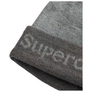 Superdry & Co Athletic Essentials Logo Knit Beanie Hat - Glacier Marl Grey