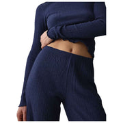 Triumph Versatile Rib Straight Trousers - Dark Blue