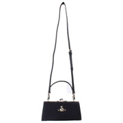 Vivienne Westwood Doll XL Frame Purse Bag - Black