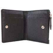 Vivienne Westwood Saffiano Slim Flap Card Holder Purse - Black