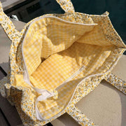 Moon Nude Buttercup Large Shopper Bag - Yellow/White