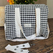Moon Nude Classic Diaper Bag - Black/White