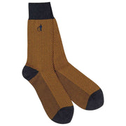 London Sock Company Bond St. Herringbone 3-Pair Sock Box Set - Blue/Pink/Yellow