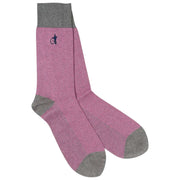 London Sock Company Bond St. Herringbone 3-Pair Sock Box Set - Blue/Pink/Yellow